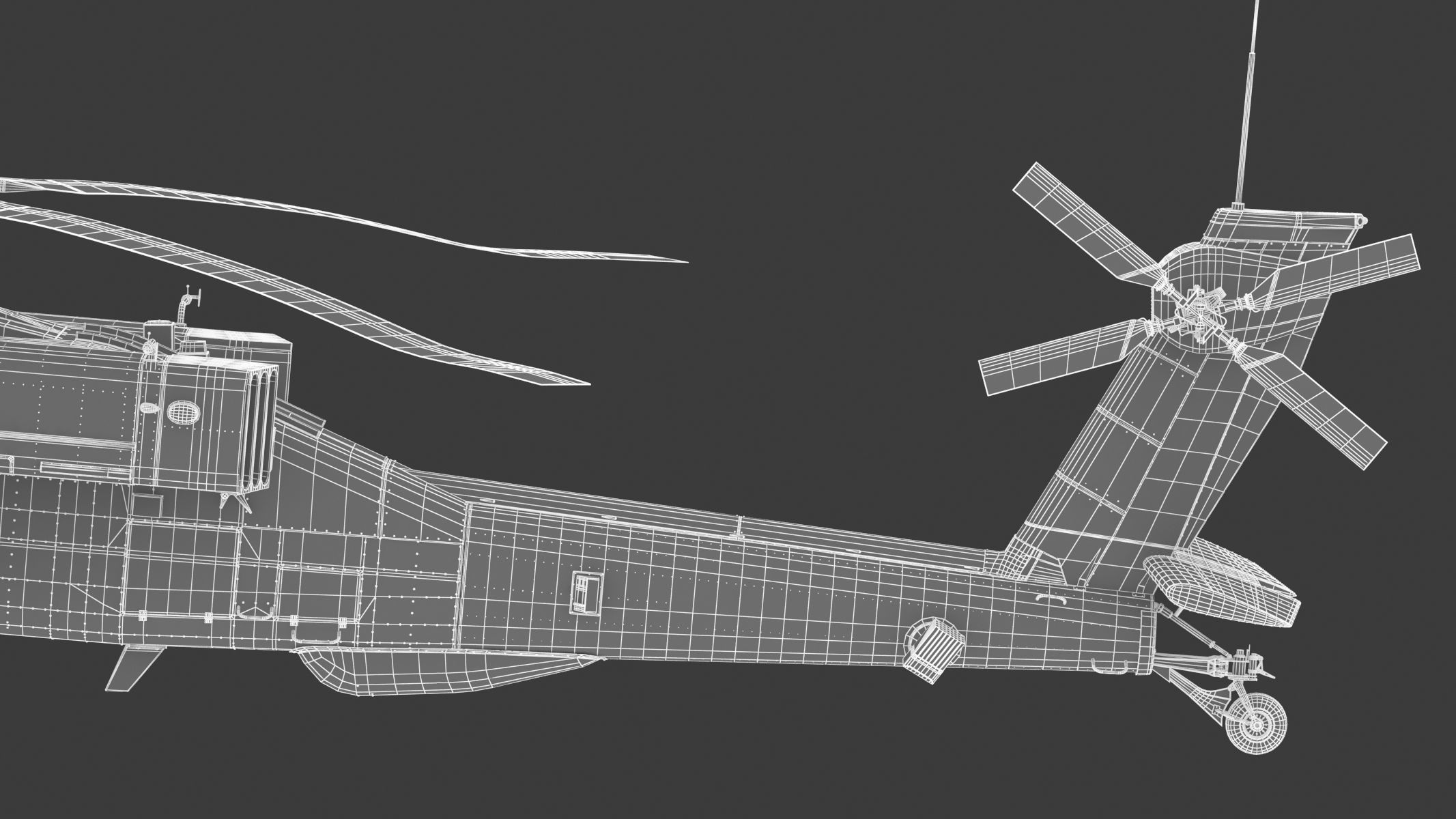 Boeing AH-64D Apache Longbow Helicopter with Cockpit 3D model_31