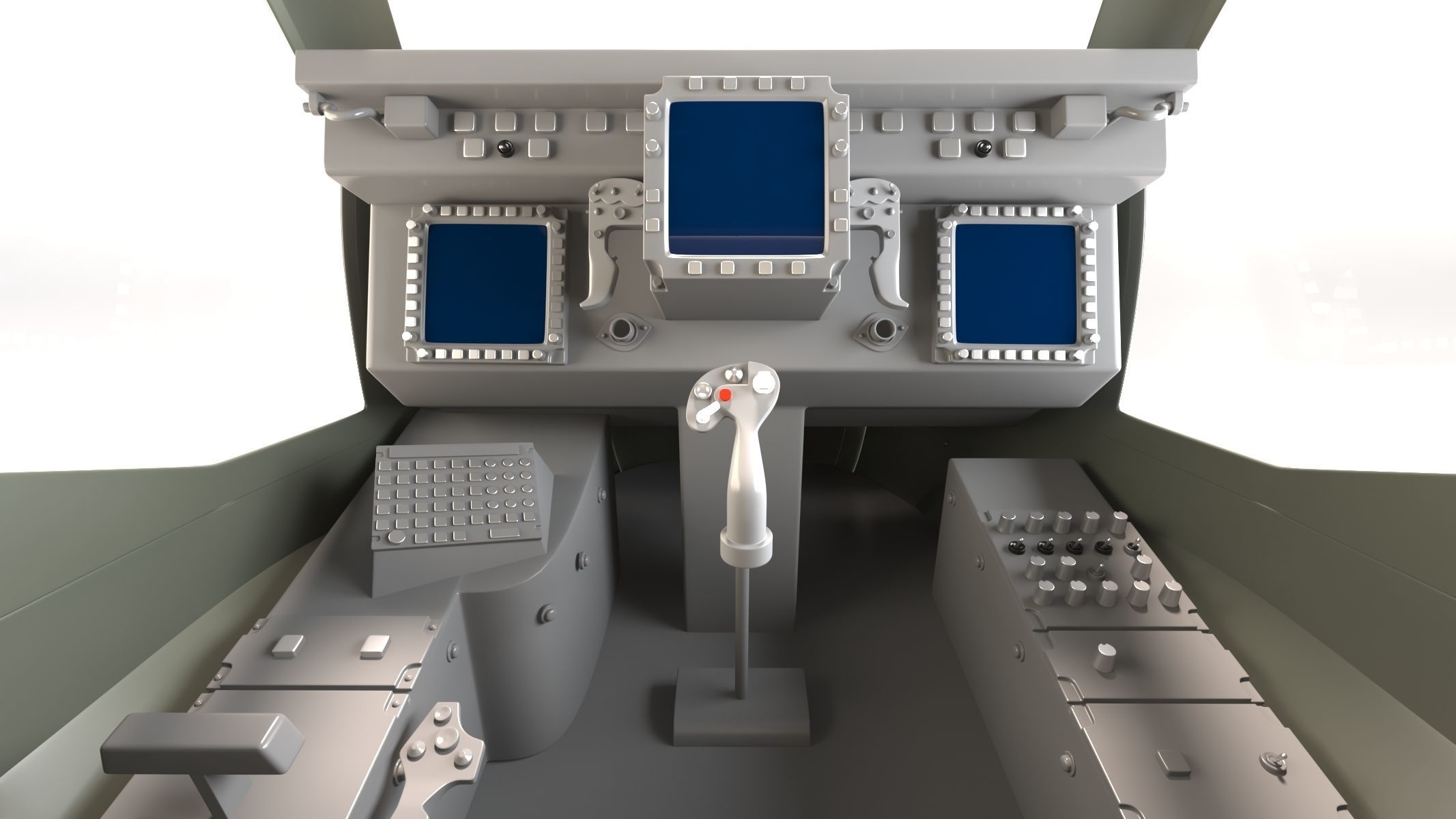 Boeing AH-64D Apache Longbow Helicopter with Cockpit 3D model_20