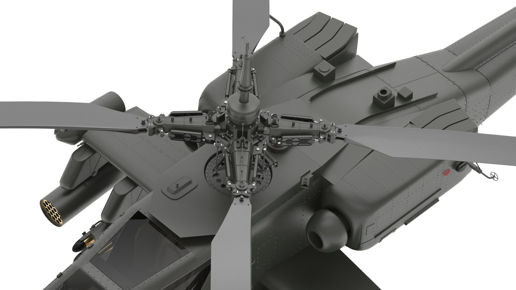 Boeing AH-64D Apache Longbow Helicopter with Cockpit 3D model_18