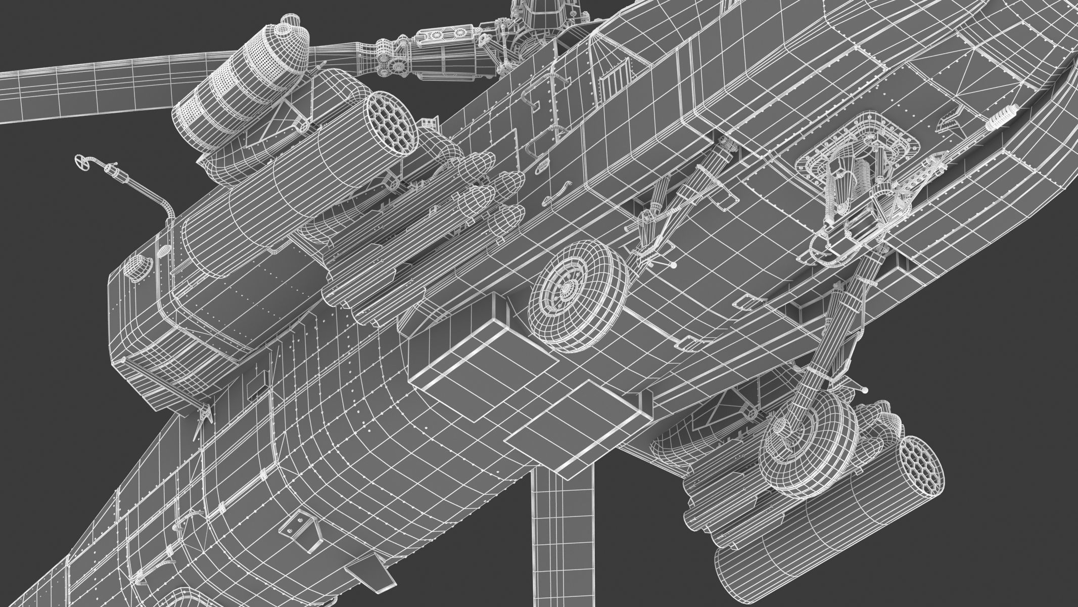 Boeing AH-64D Apache Longbow Helicopter with Cockpit 3D model_40