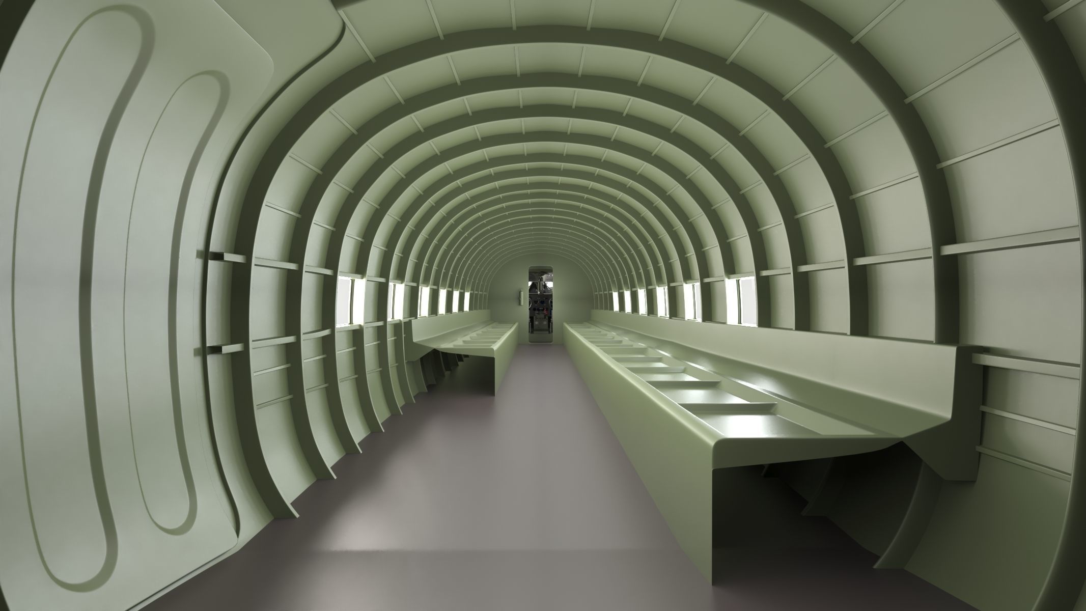 Douglas C-47 Skytrain Military Transport Aircraft 3D model_22