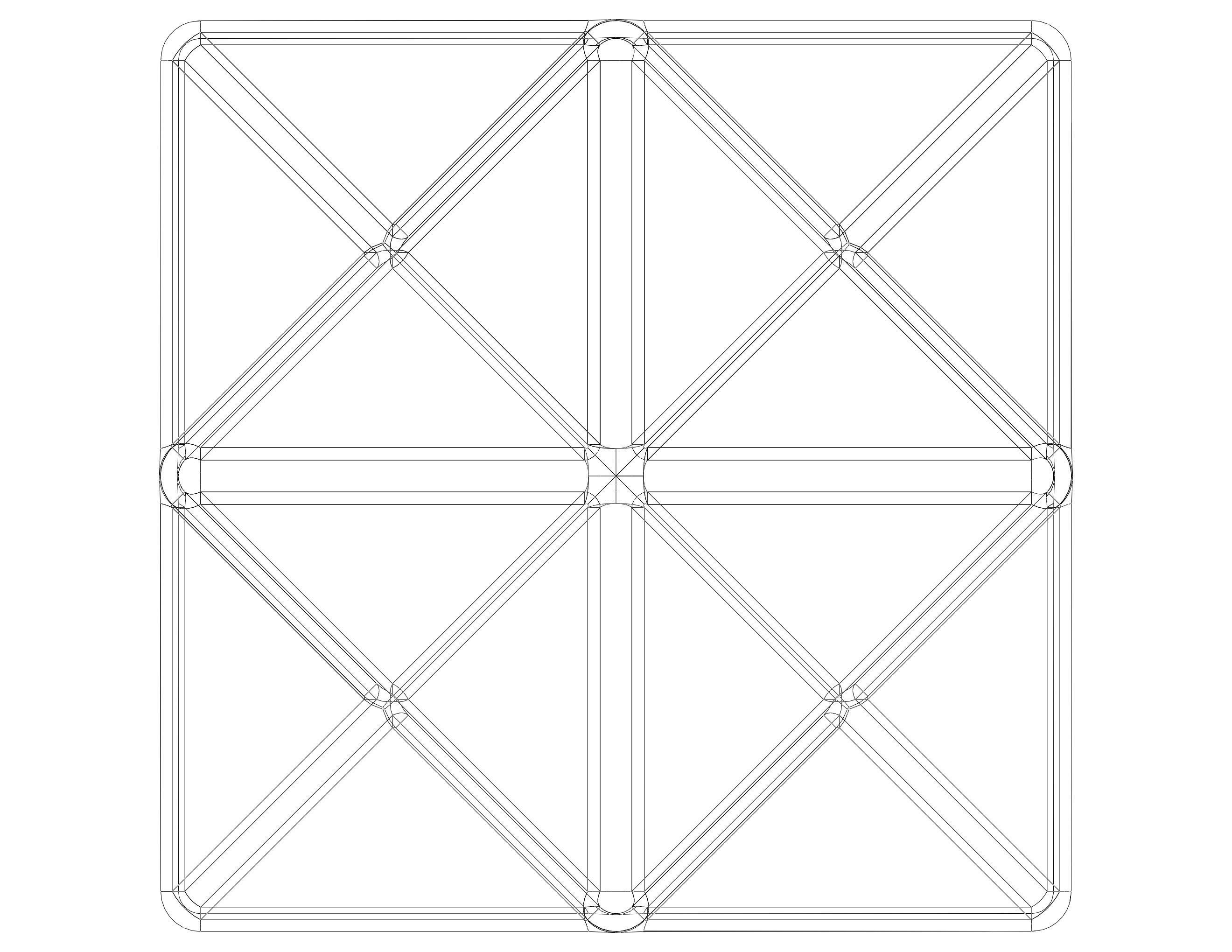Wireframe Shape First Stellation of The Rhombic Dodecahedron 3D print model_16