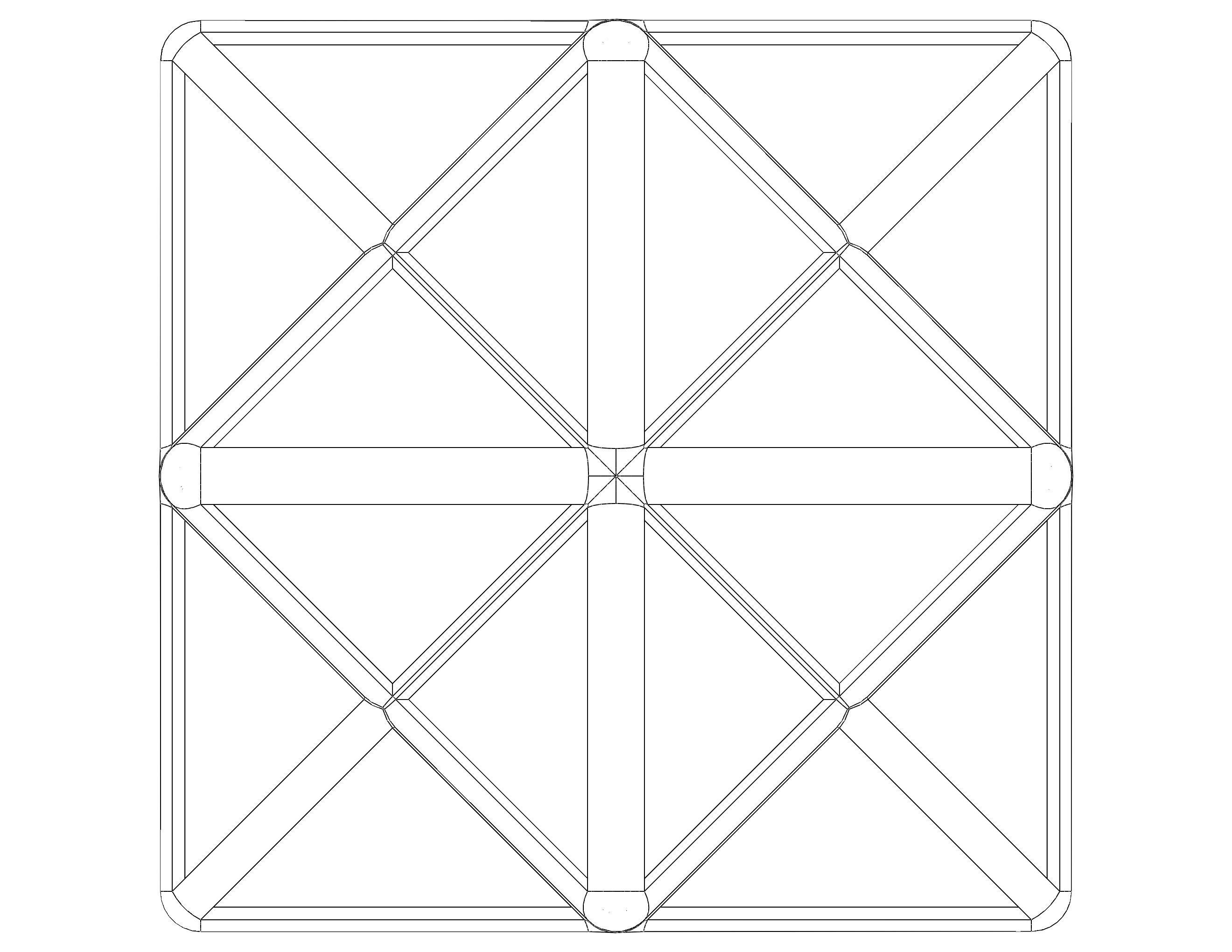 Wireframe Shape First Stellation of The Rhombic Dodecahedron 3D print model_30