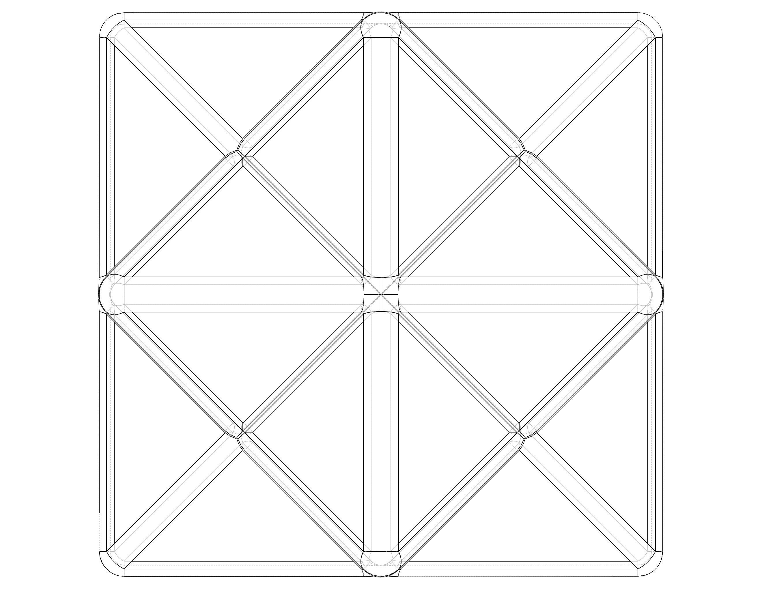 Wireframe Shape First Stellation of The Rhombic Dodecahedron 3D print model_15