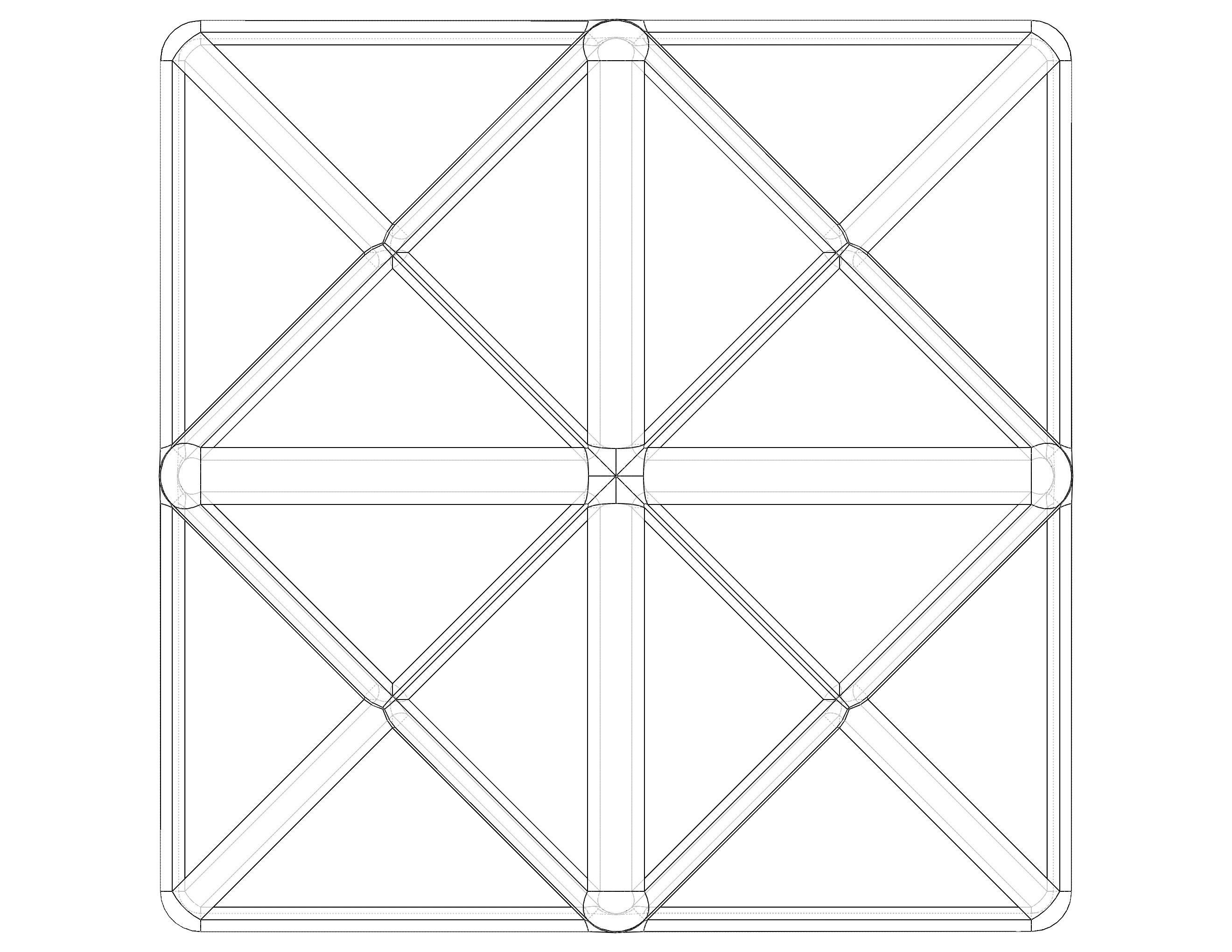 Wireframe Shape First Stellation of The Rhombic Dodecahedron 3D print model_31