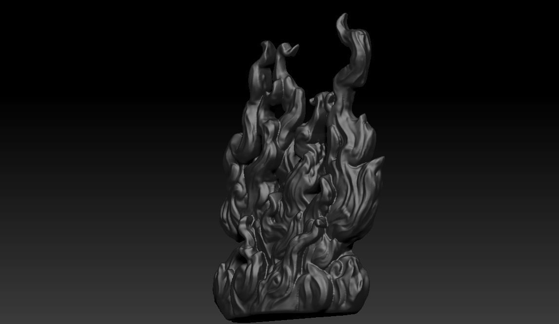 Fire Flame 3D print model_6