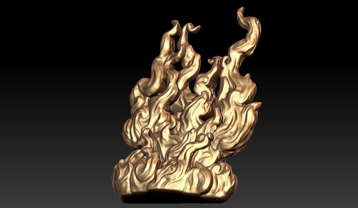 Fire Flame 3D print model_4