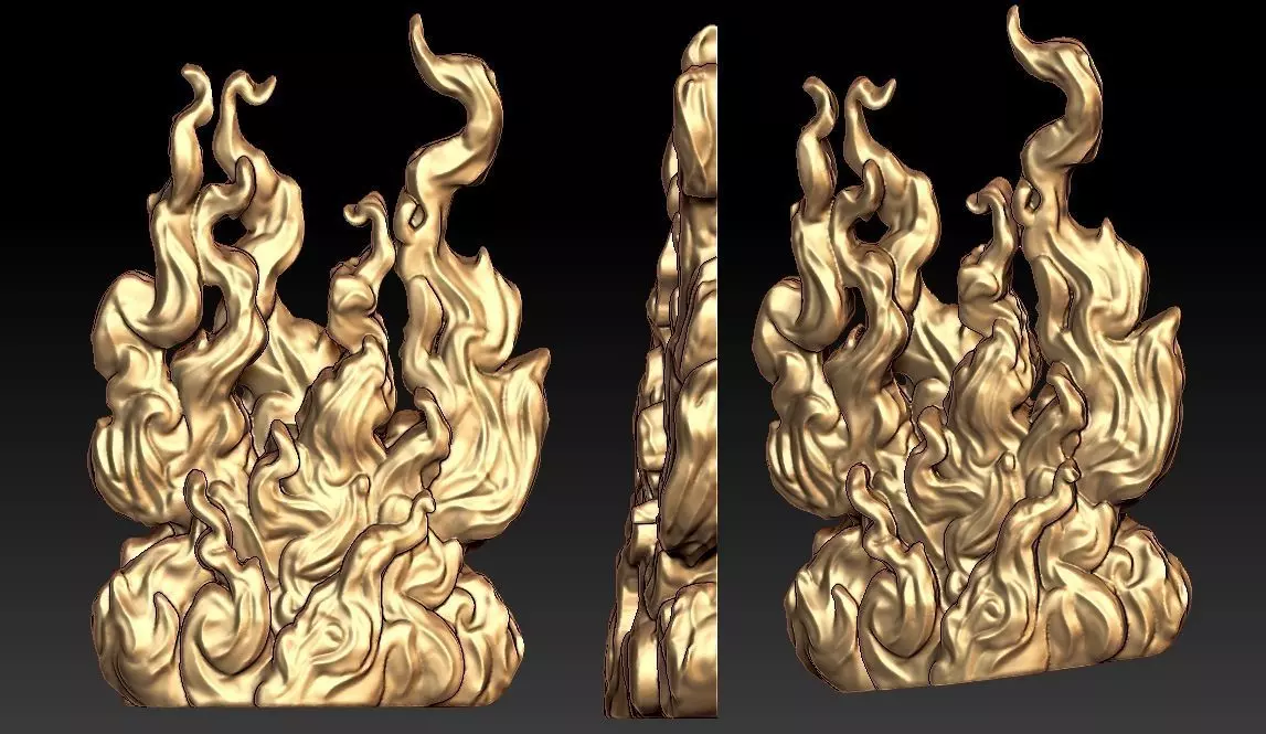 Fire Flame 3D print model_0