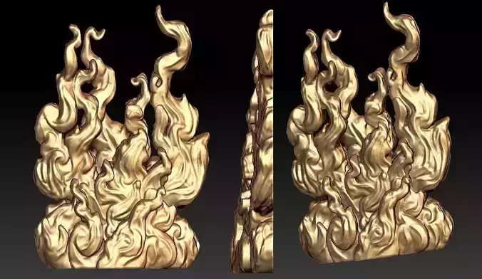 Fire Flame 3D print model