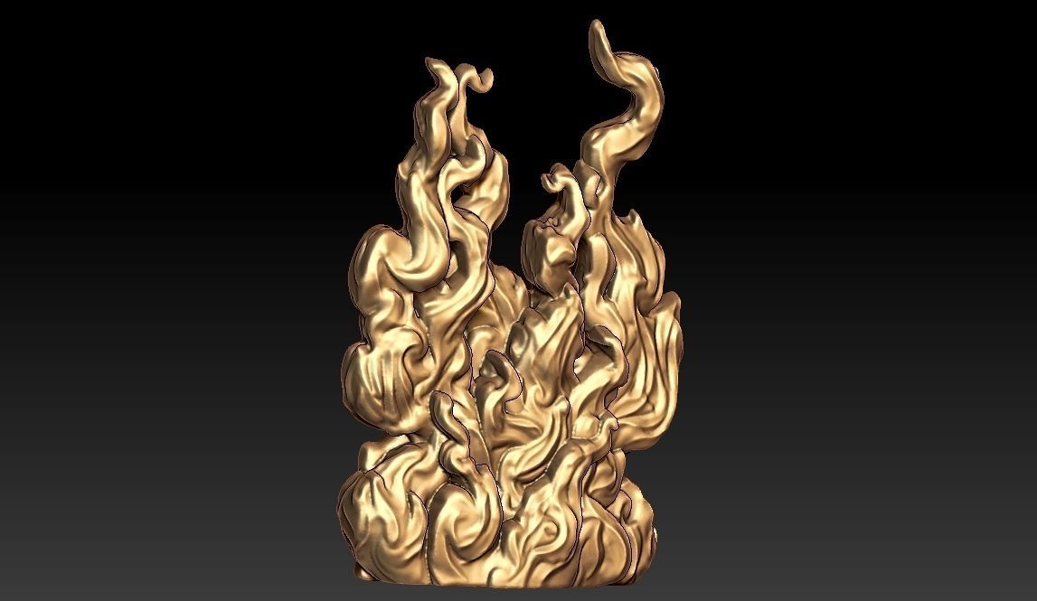 Fire Flame 3D print model_3