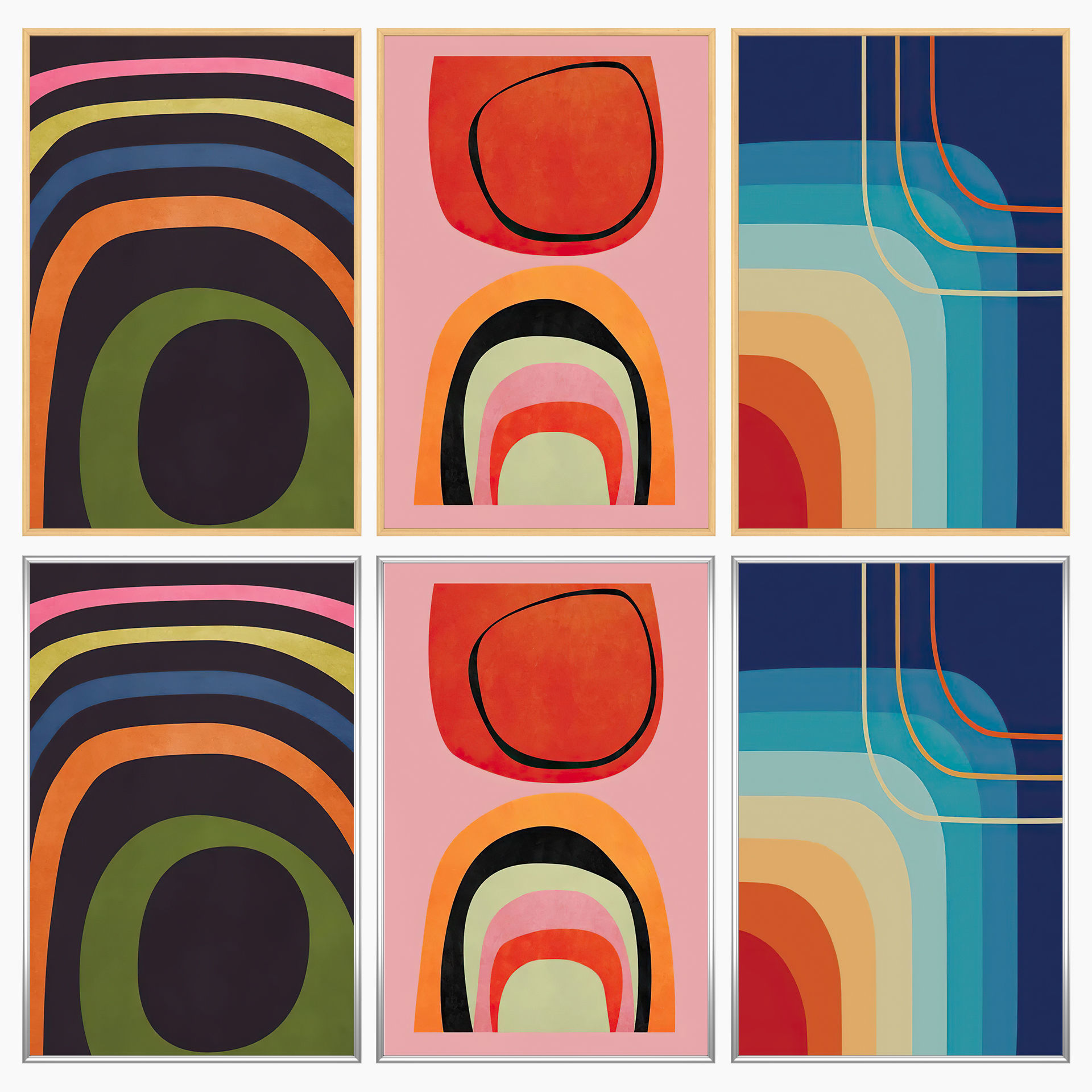 Wall Art Set 4236 3D model_2