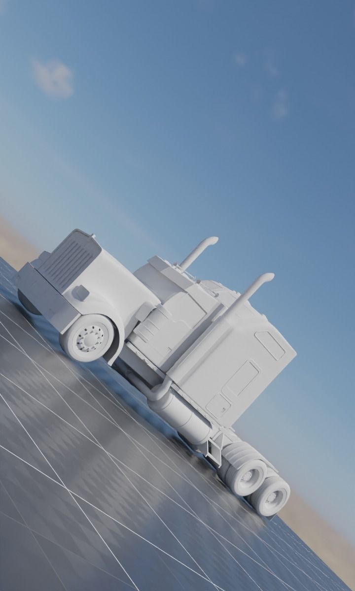 Kenworth W900 3D model_8