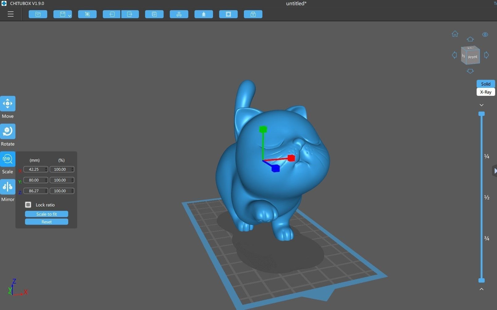 Cute cat 3D print model_5