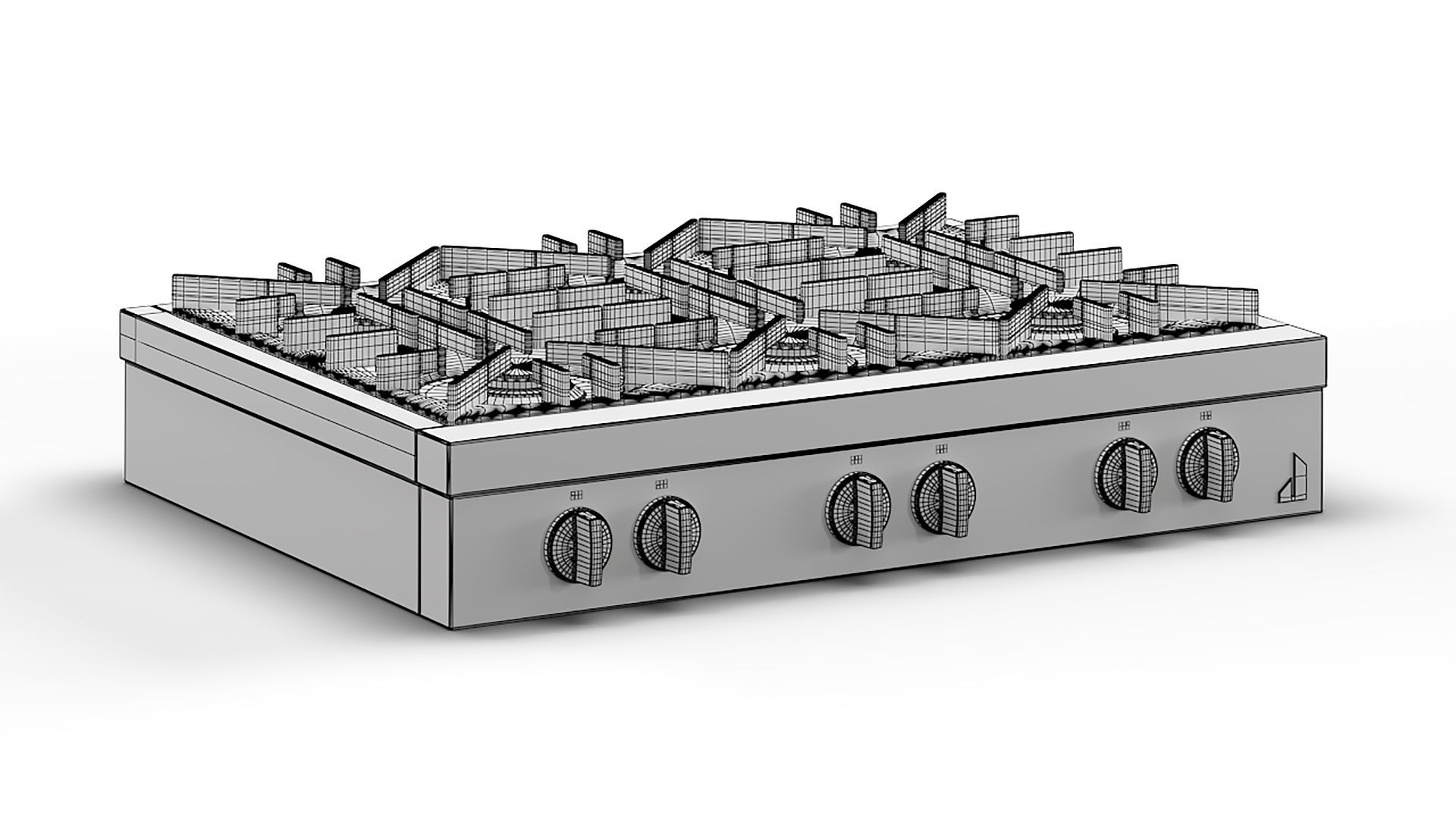 JennAir Gas Rangetop JGCP436HL 3D model_3
