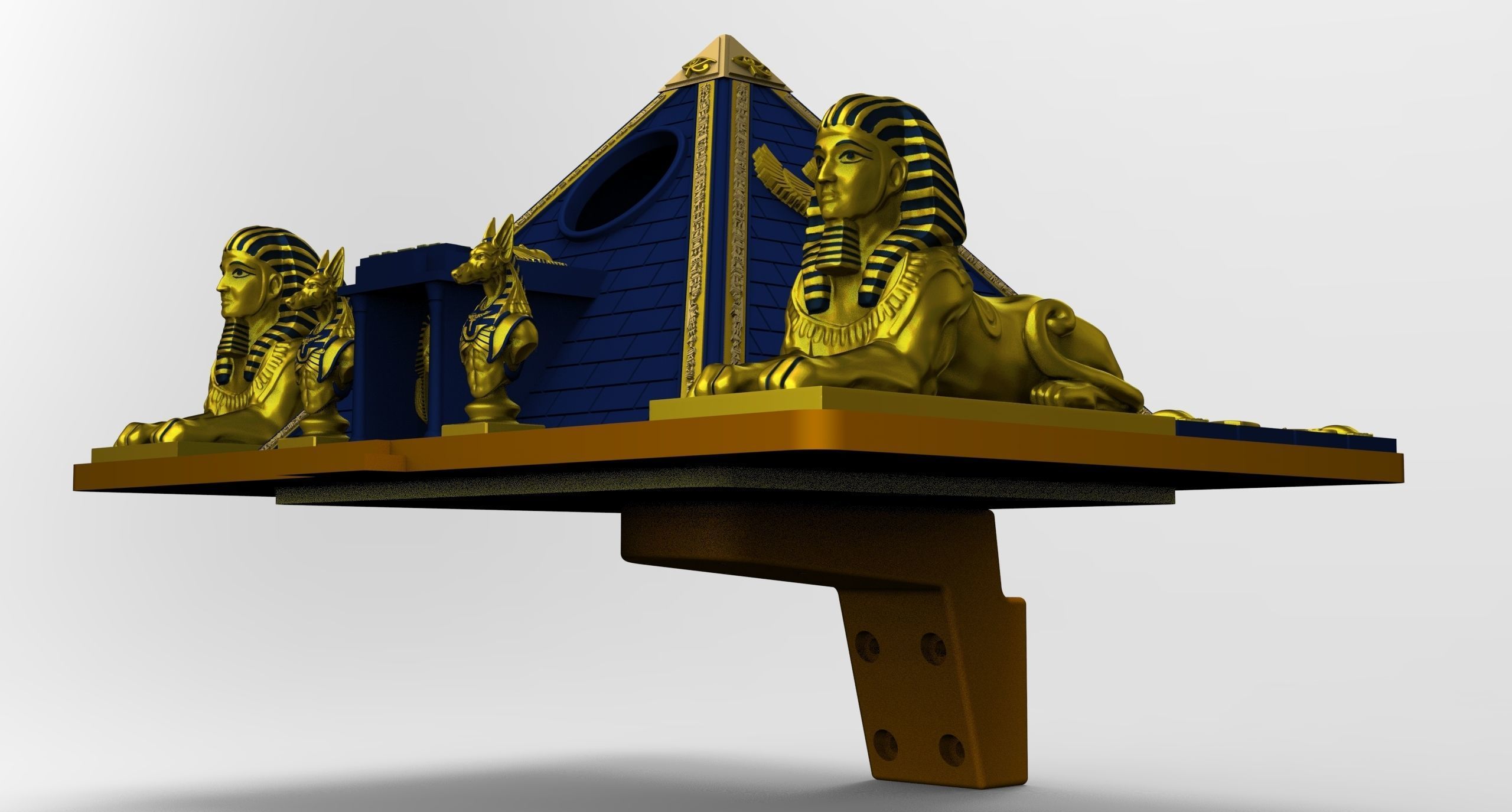 PYRAMID BIRD HOUSE 3D print model_11