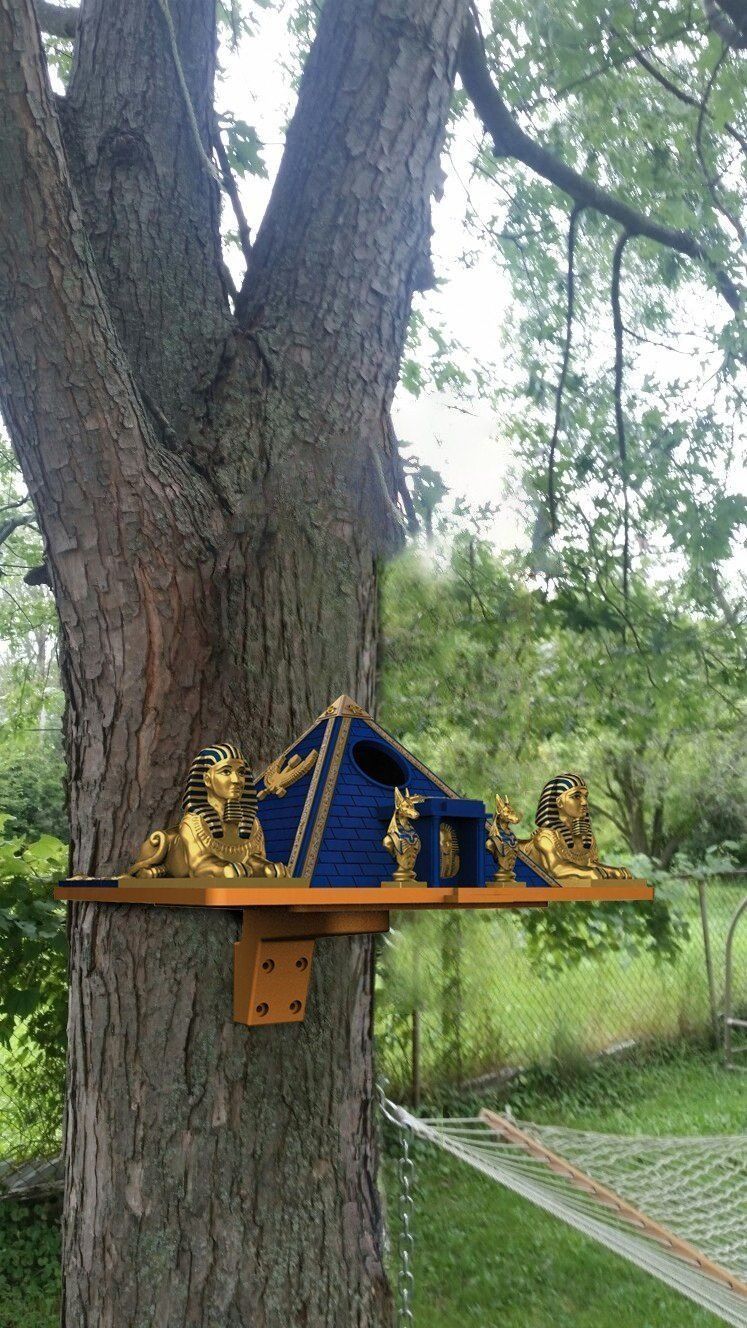 PYRAMID BIRD HOUSE 3D print model_1