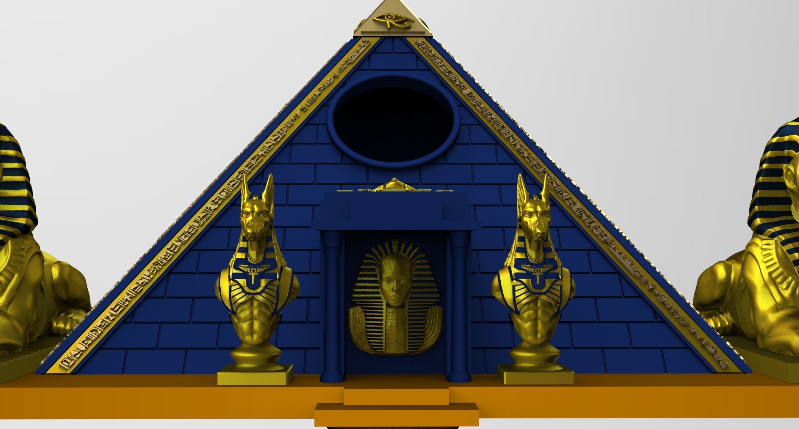 PYRAMID BIRD HOUSE 3D print model_10
