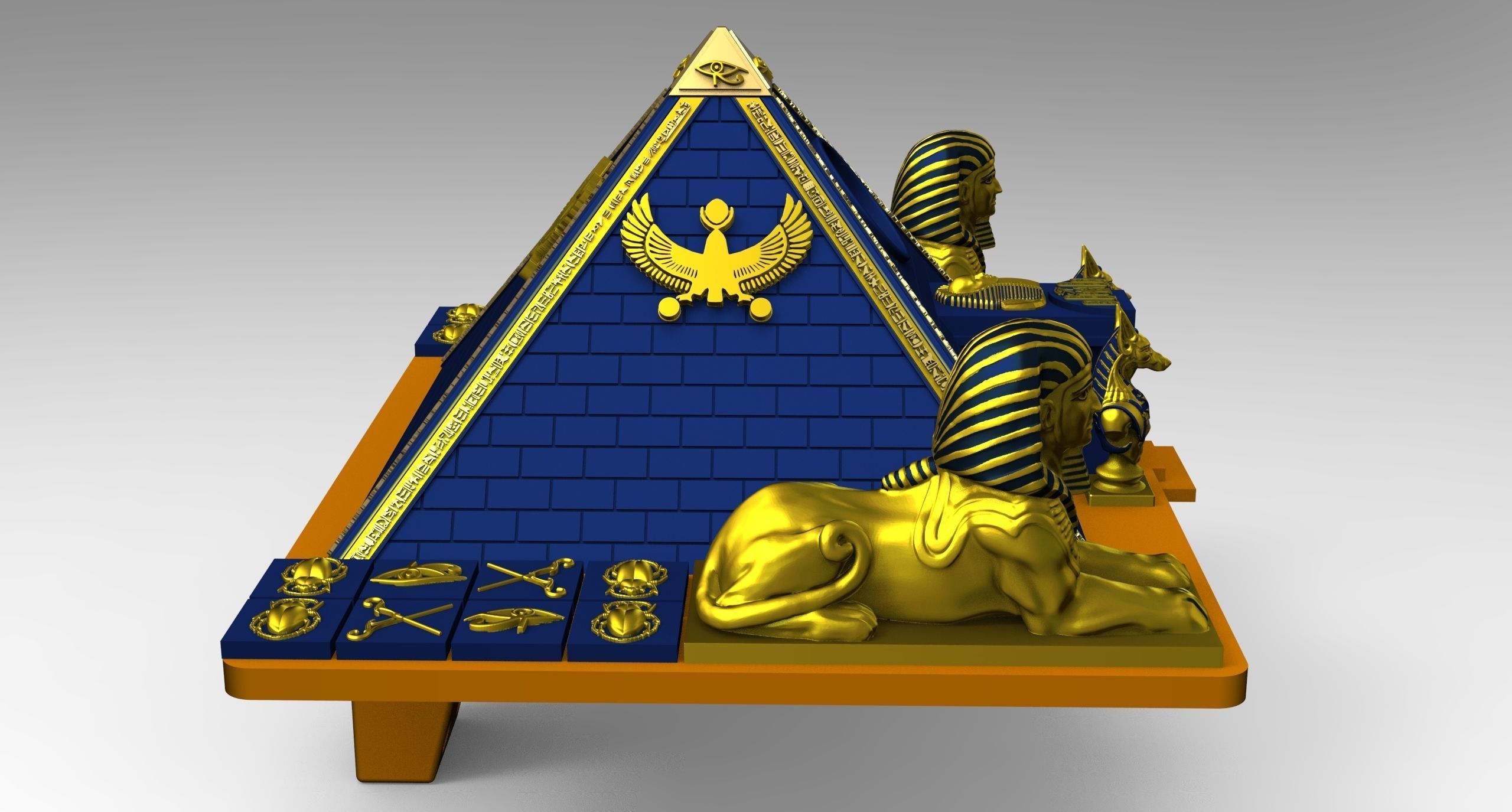 PYRAMID BIRD HOUSE 3D print model_6