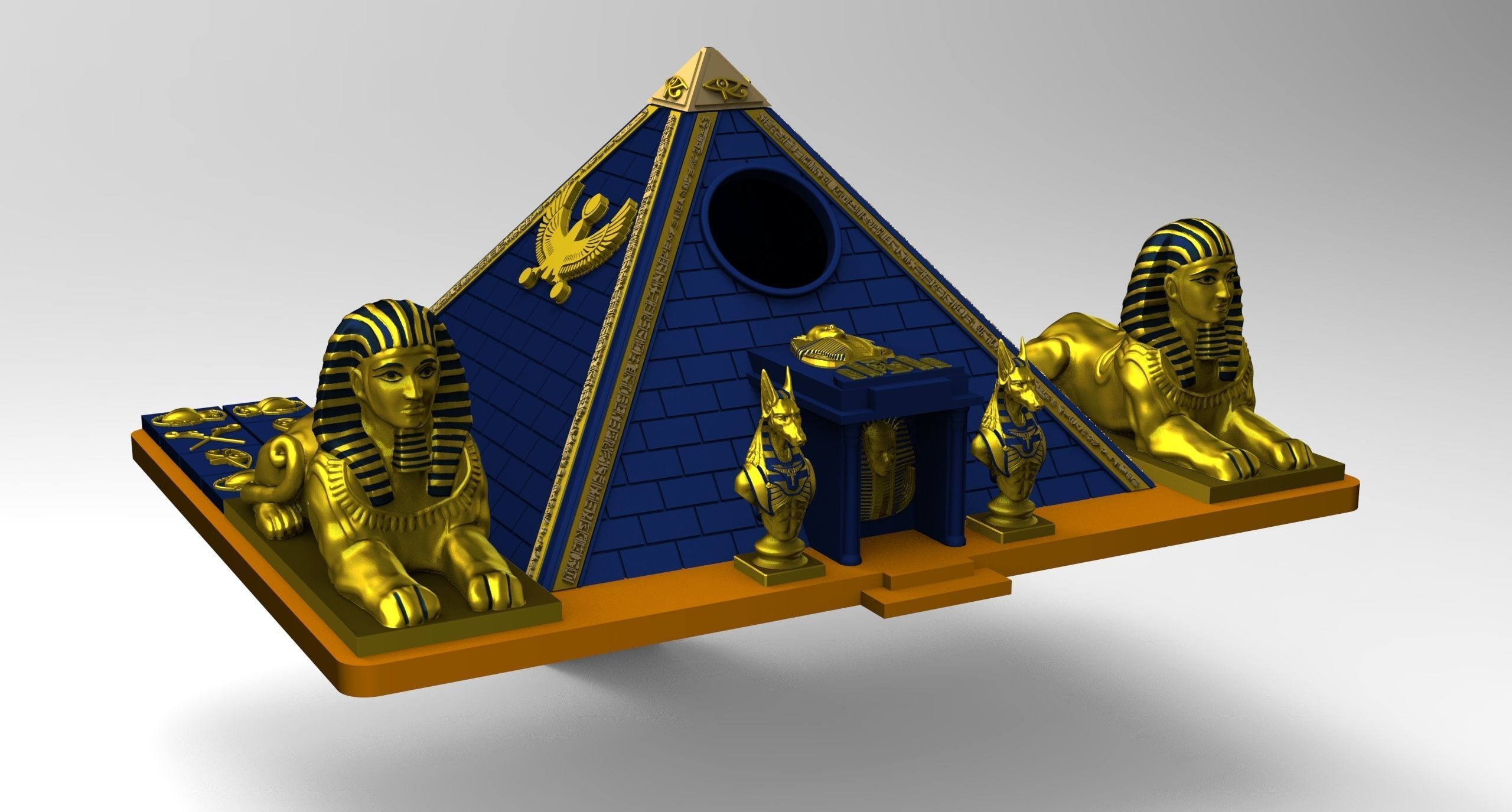 PYRAMID BIRD HOUSE 3D print model_9