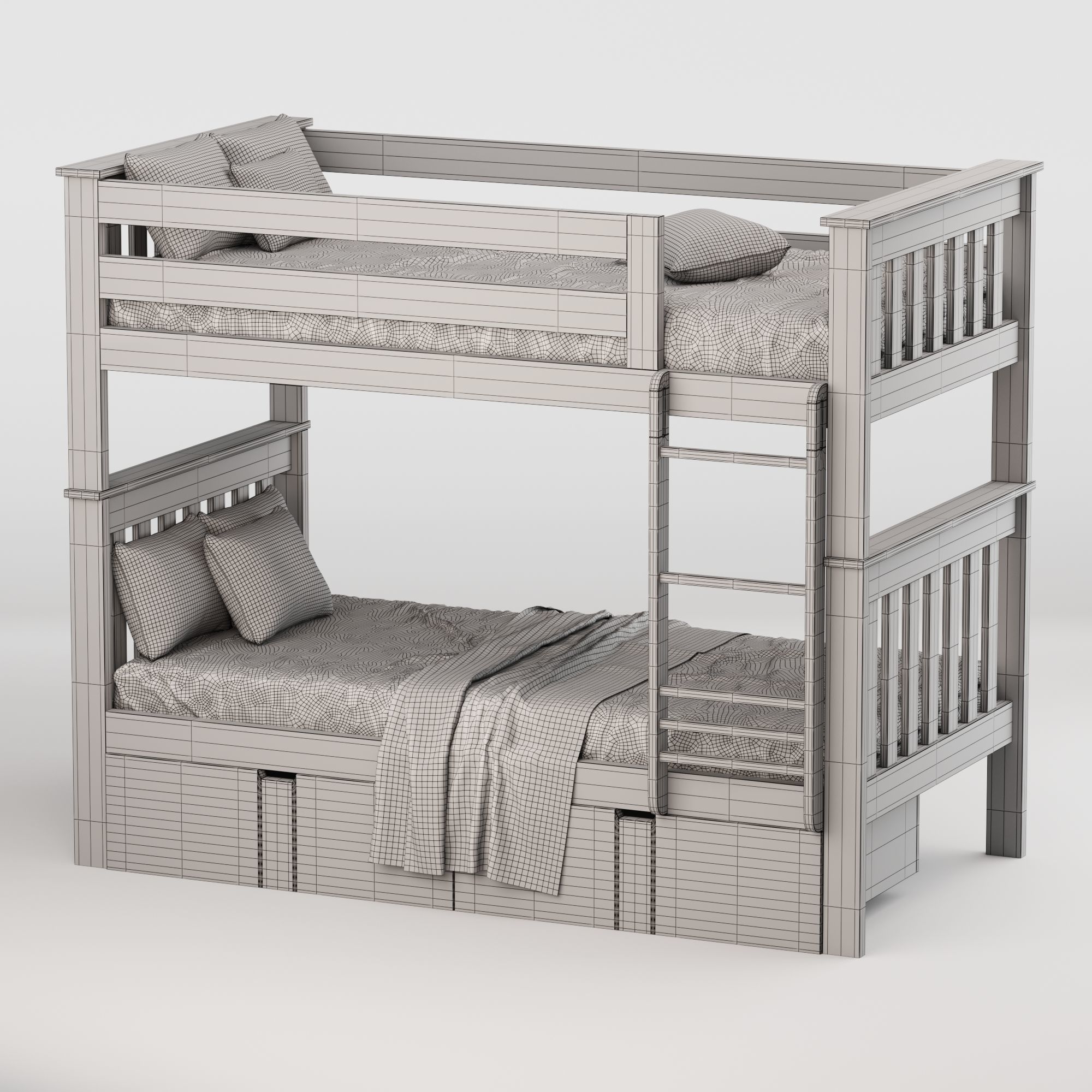 Bunkbed Absecon 3D model_3