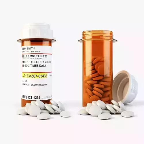 Prescription Pills And Container