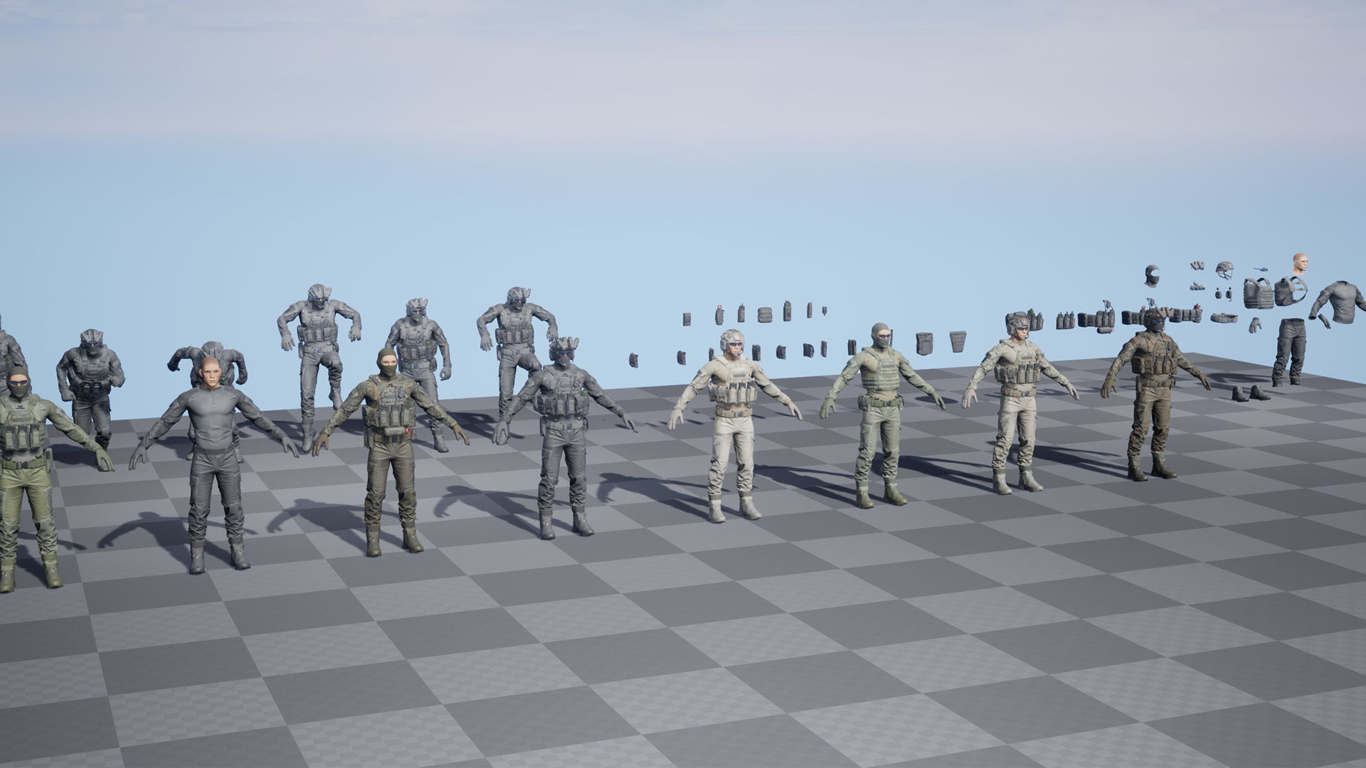 TACTICAL SOLDIER PACK Low-poly 3D model Low-poly 3D model_22