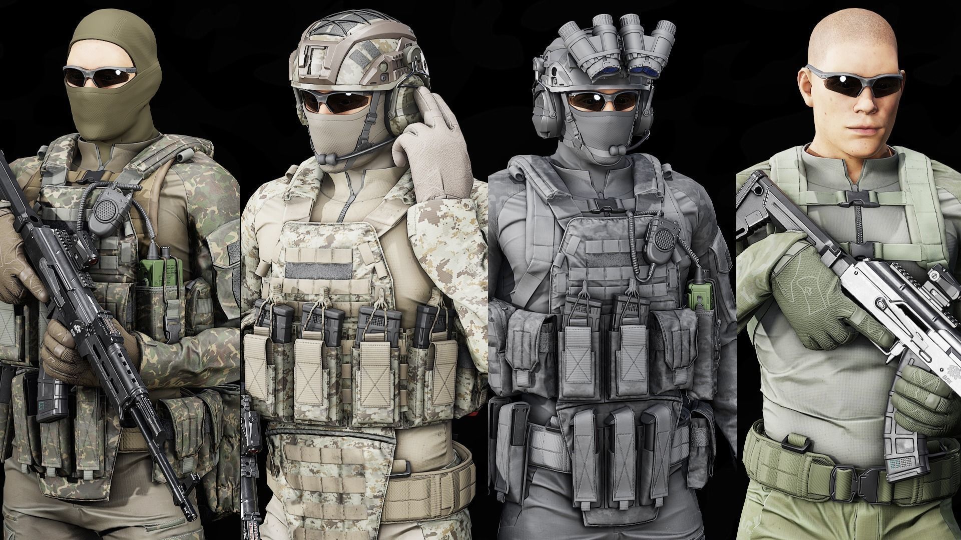 TACTICAL SOLDIER PACK Low-poly 3D model Low-poly 3D model_0