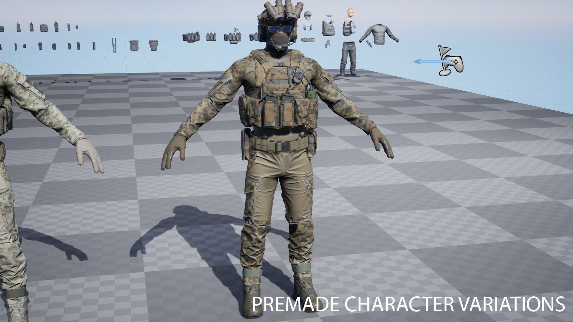 TACTICAL SOLDIER PACK Low-poly 3D model Low-poly 3D model_20