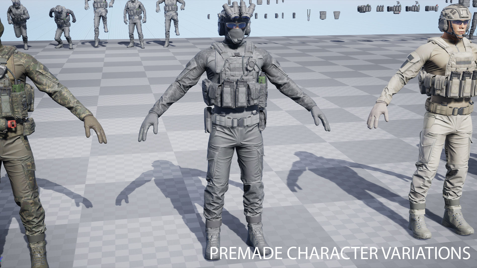 TACTICAL SOLDIER PACK Low-poly 3D model Low-poly 3D model_19