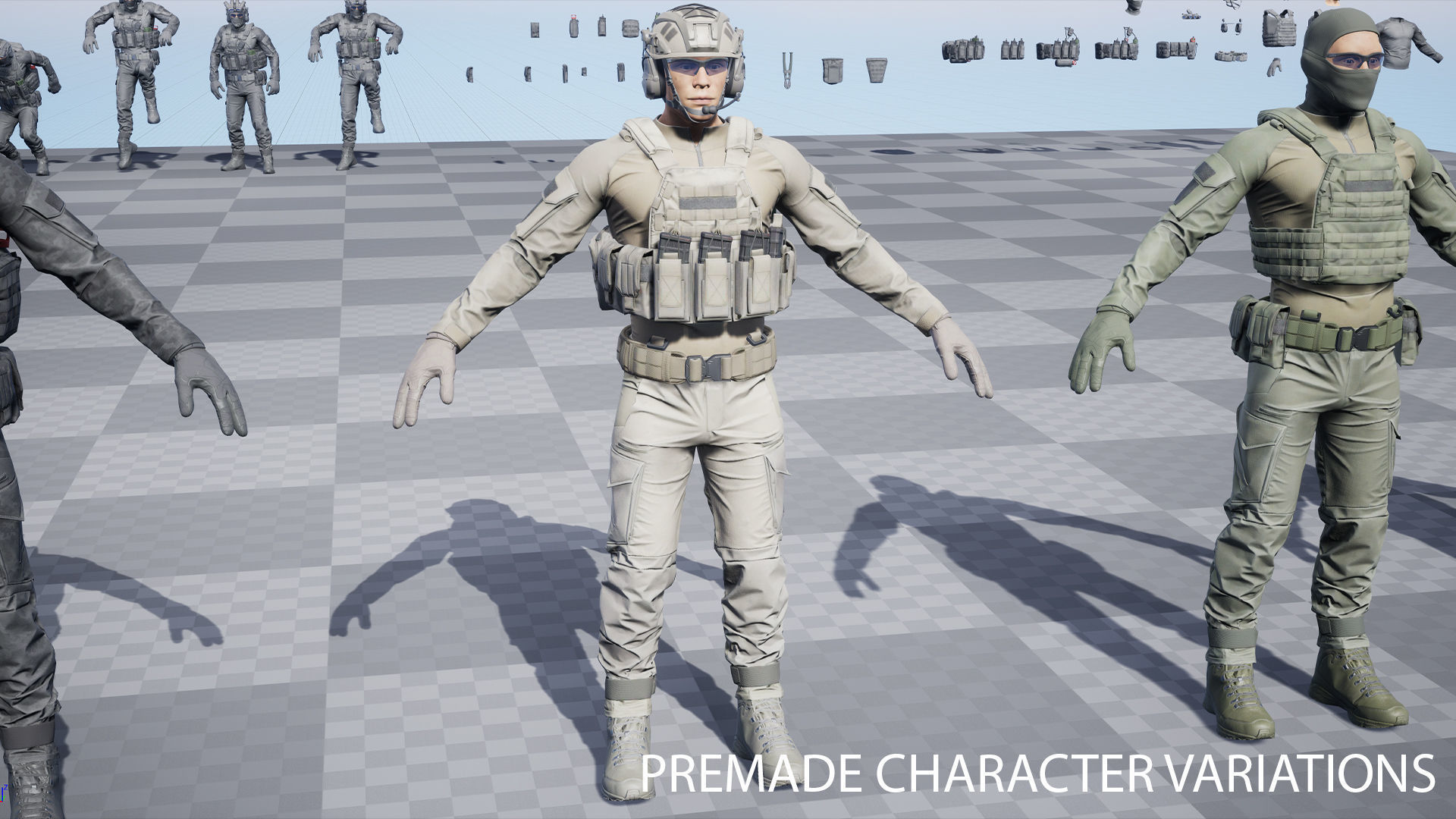 TACTICAL SOLDIER PACK Low-poly 3D model Low-poly 3D model_16