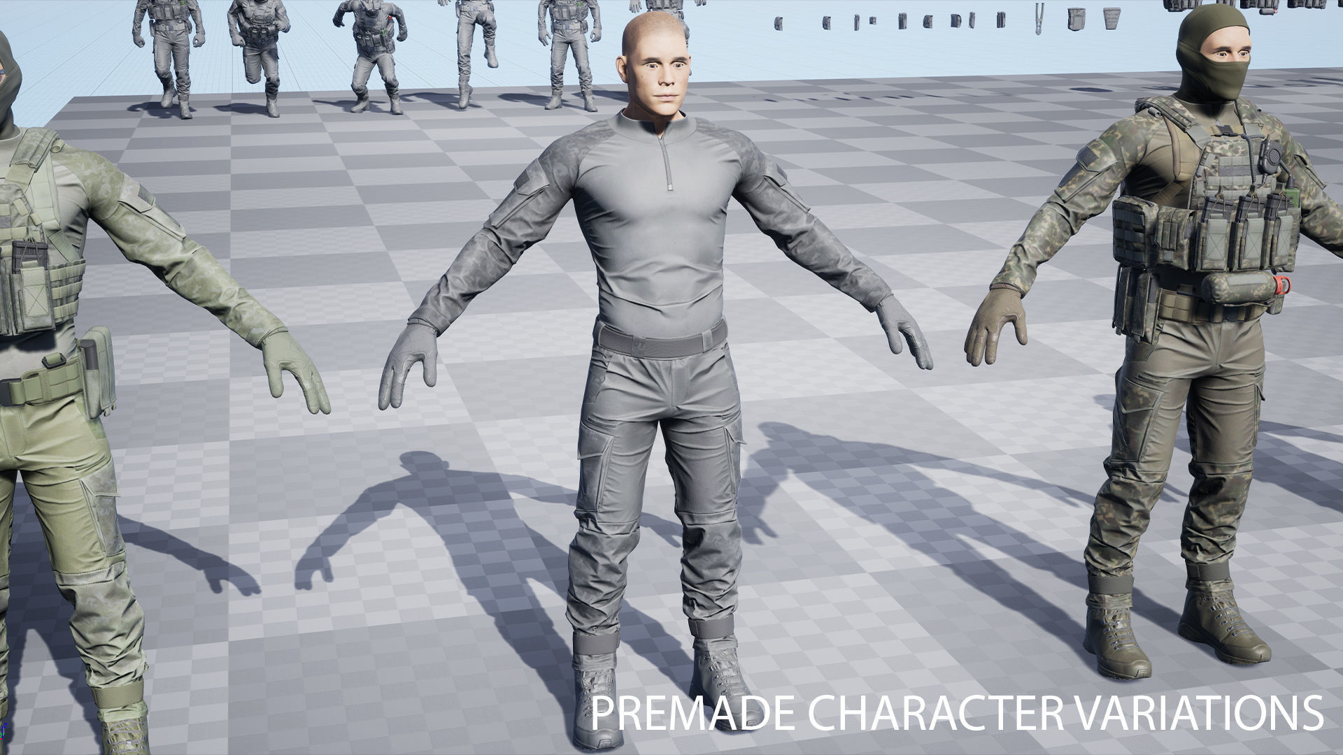 TACTICAL SOLDIER PACK Low-poly 3D model Low-poly 3D model_14