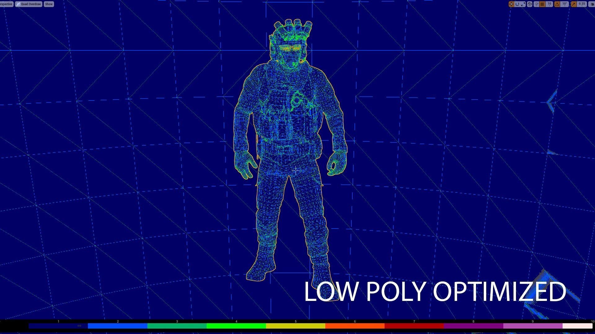 TACTICAL SOLDIER PACK Low-poly 3D model Low-poly 3D model_24