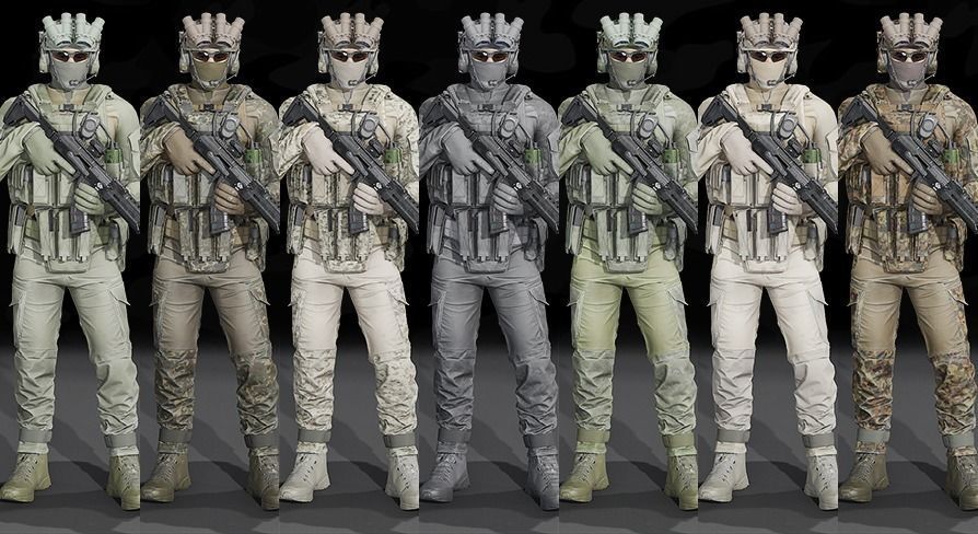 TACTICAL SOLDIER PACK Low-poly 3D model Low-poly 3D model_13