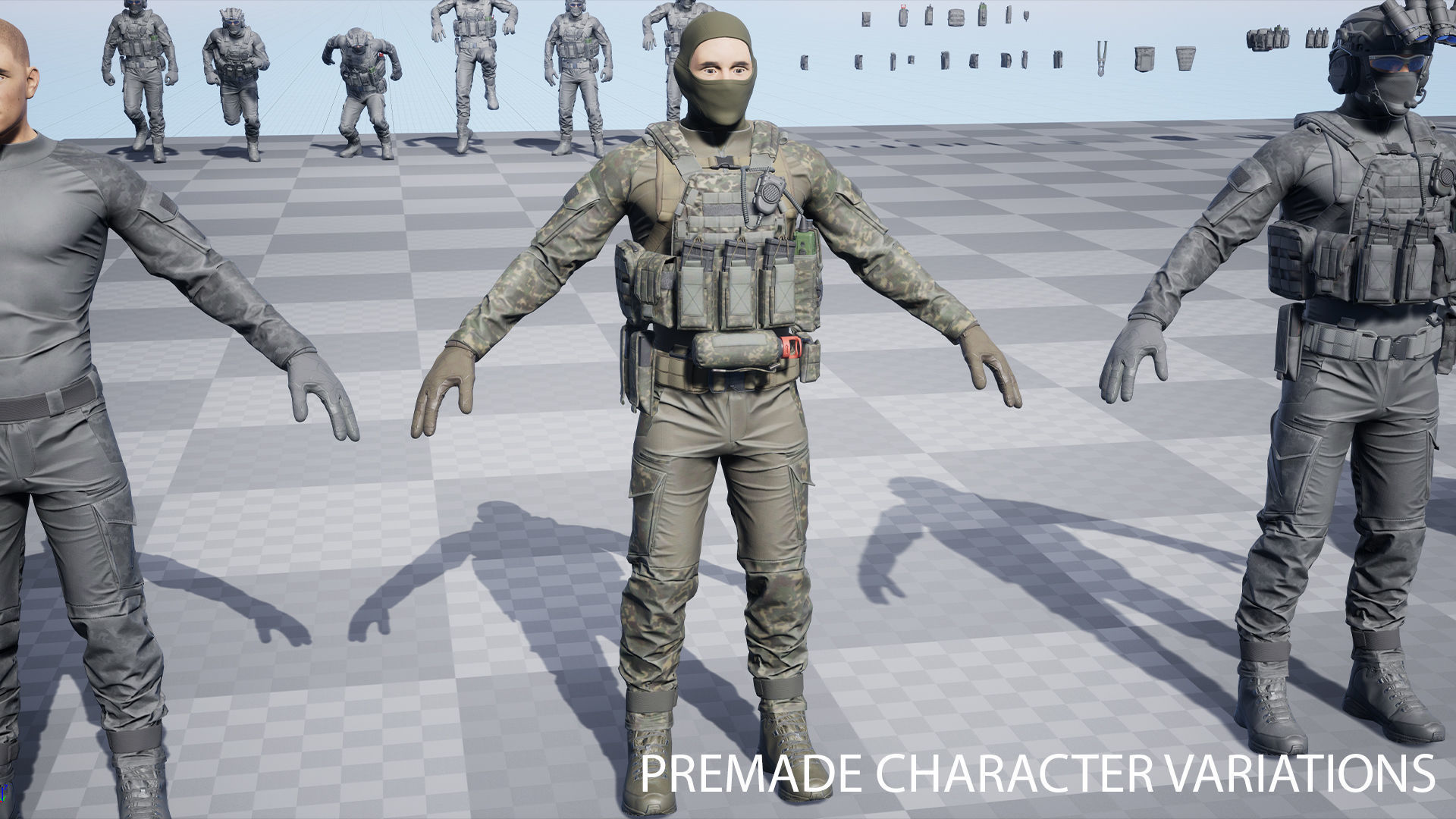 TACTICAL SOLDIER PACK Low-poly 3D model Low-poly 3D model_17
