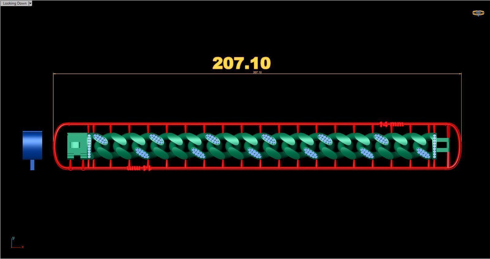 14 MM Cuban chain link diamond 3D print model v101 3D print model_5