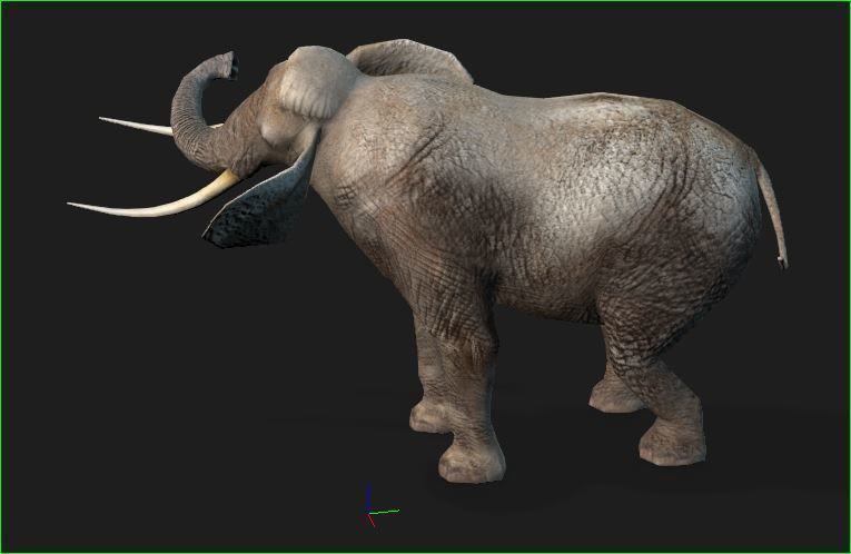 elephante modal iprop 3D model_2