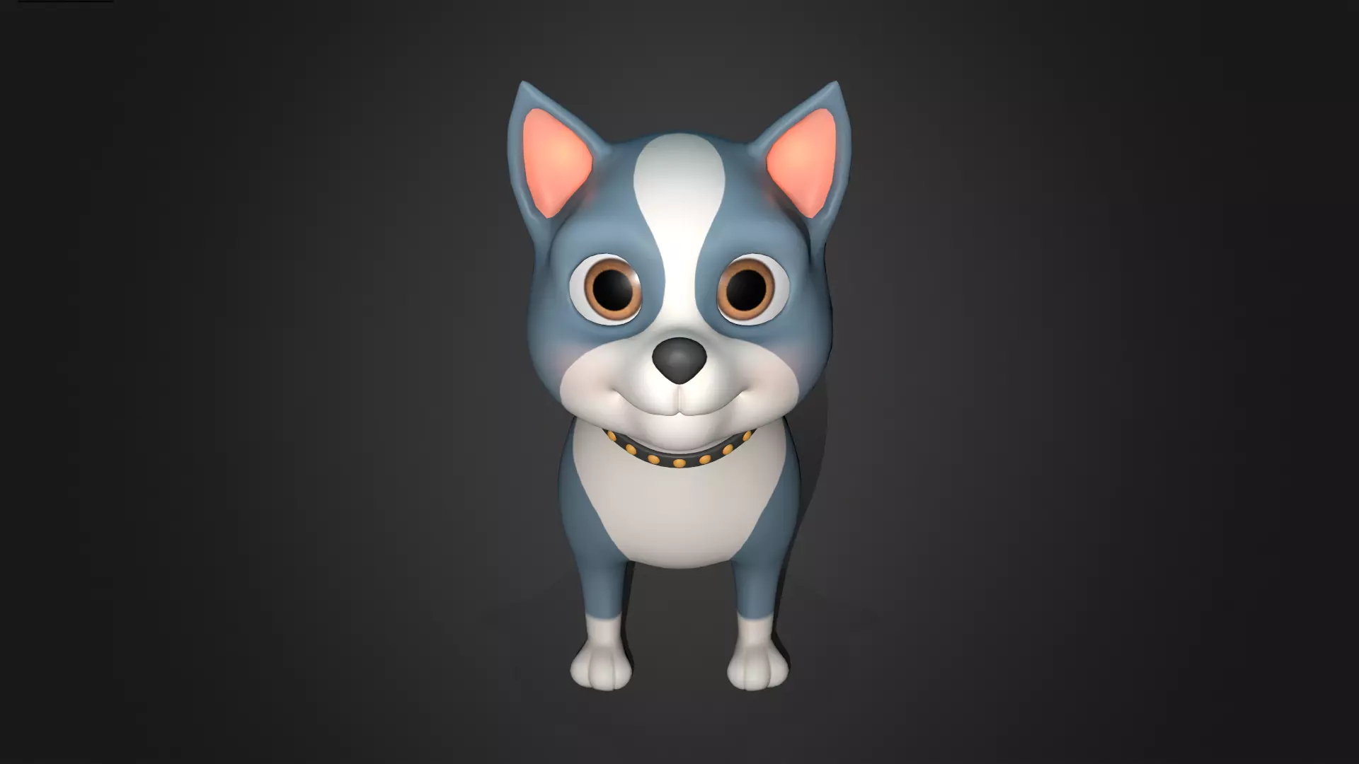 Asset - Cartoons - Puppy Dog Rigged 3D model_0