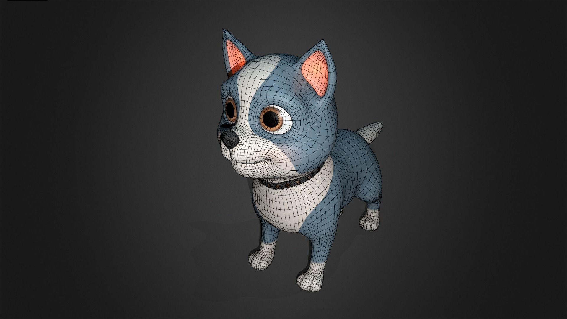 Asset - Cartoons - Puppy Dog Rigged 3D model_12