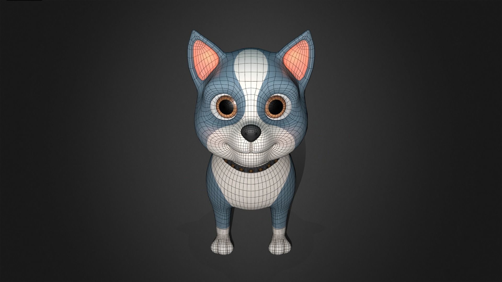 Asset - Cartoons - Puppy Dog Rigged 3D model_2