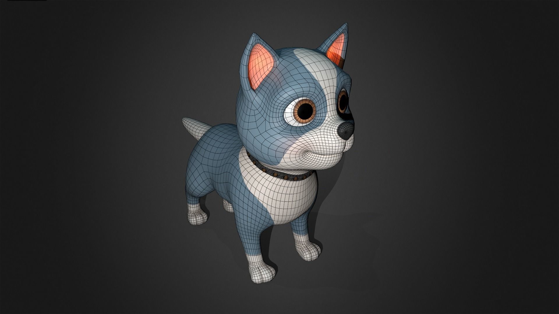 Asset - Cartoons - Puppy Dog Rigged 3D model_4