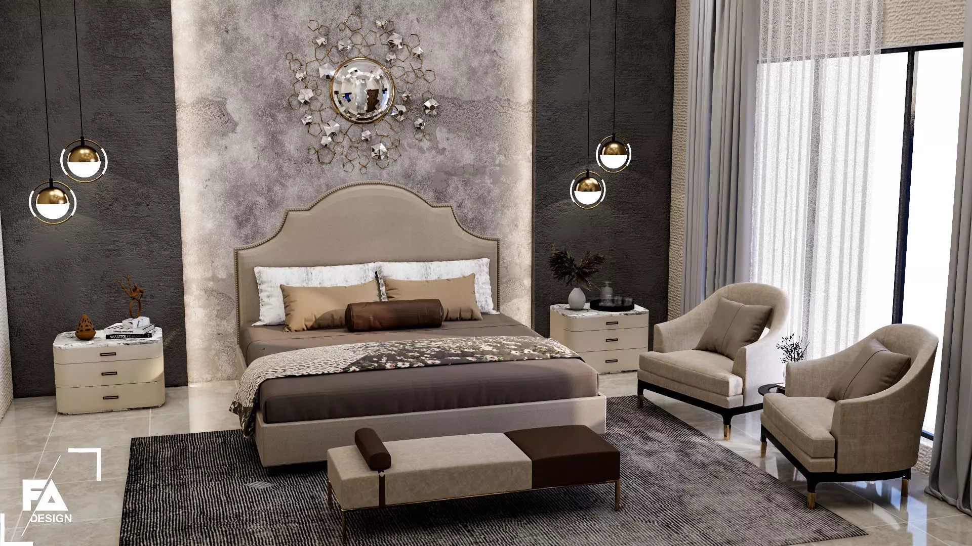 Bed Room Free 3D model