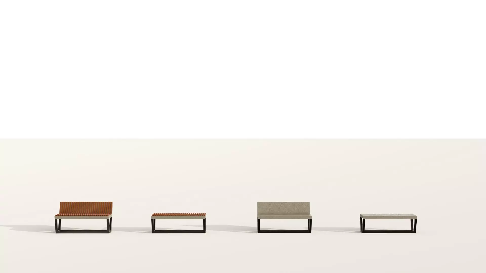 BASIC BENCH SET 3D model