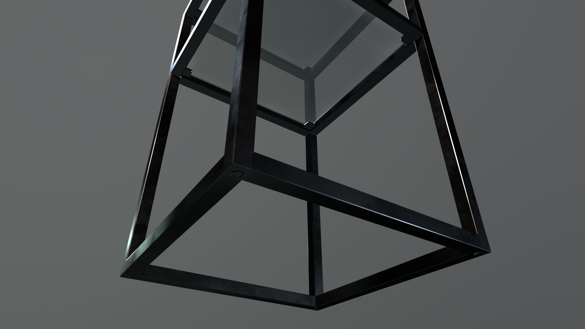 Side Table Contemporary Geometric Low-poly 3D model_3