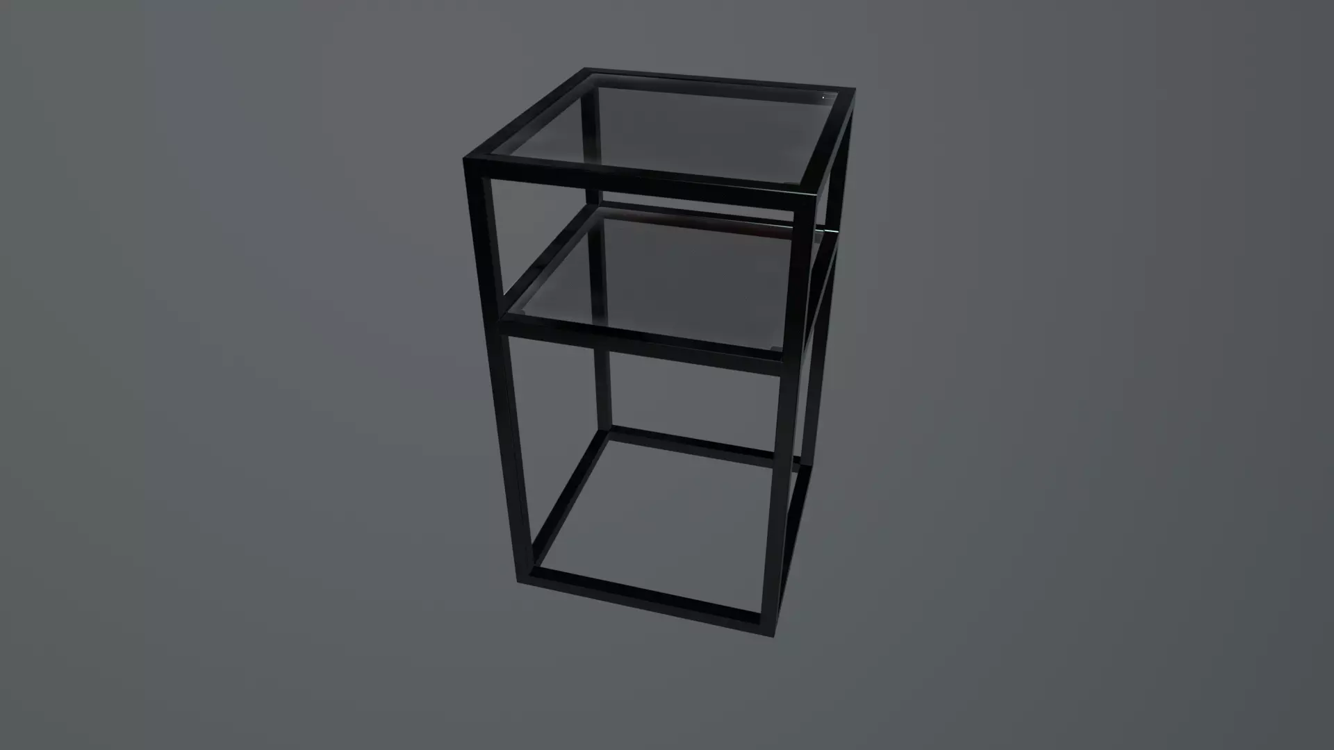 Side Table Contemporary Geometric Low-poly 3D model_0