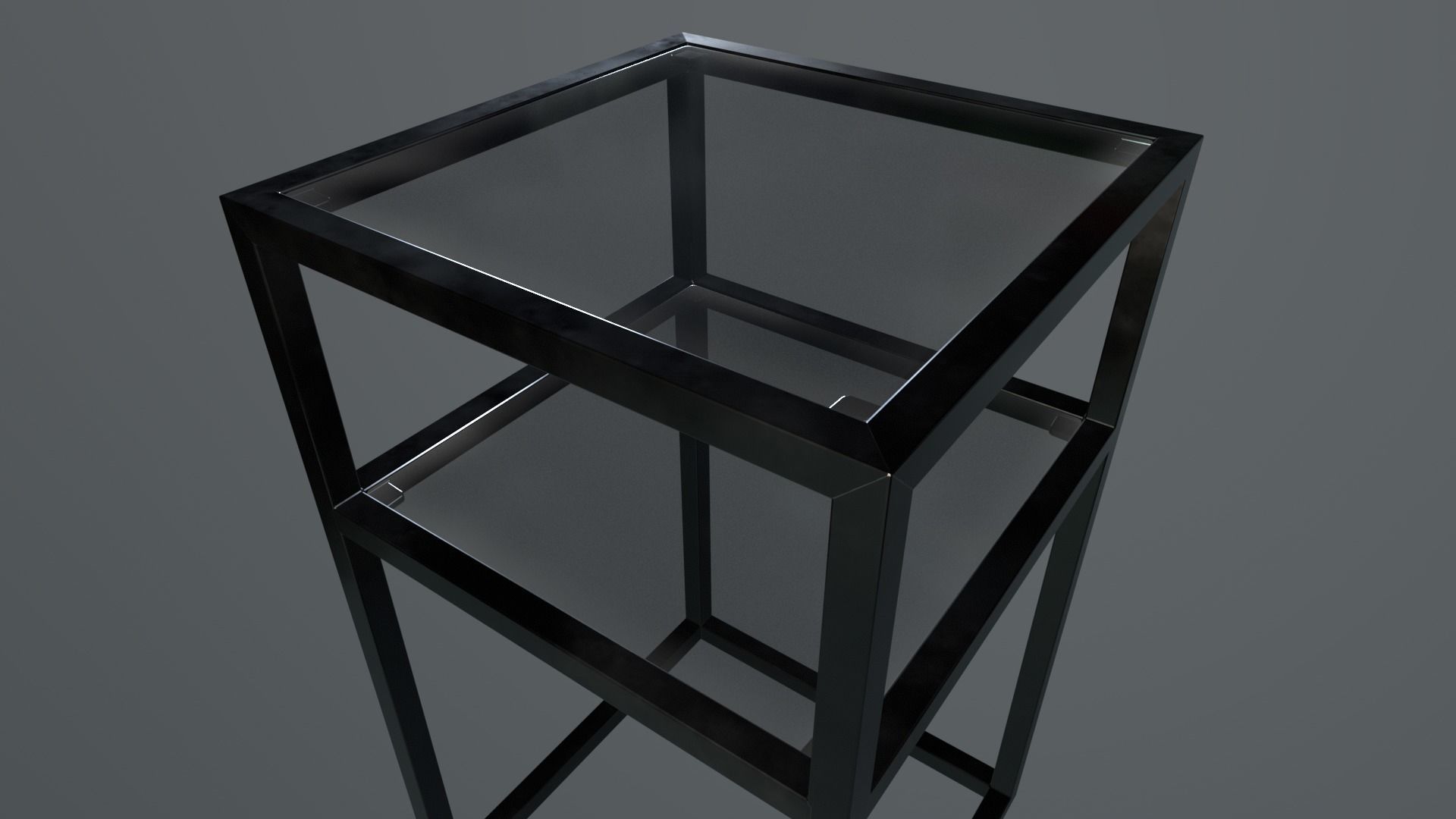 Side Table Contemporary Geometric Low-poly 3D model_2