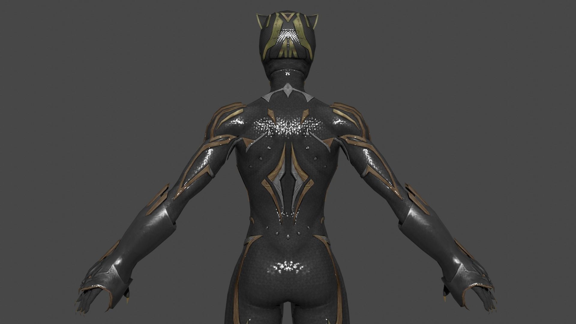 Shuri Black Panther Low-poly 3D model_5