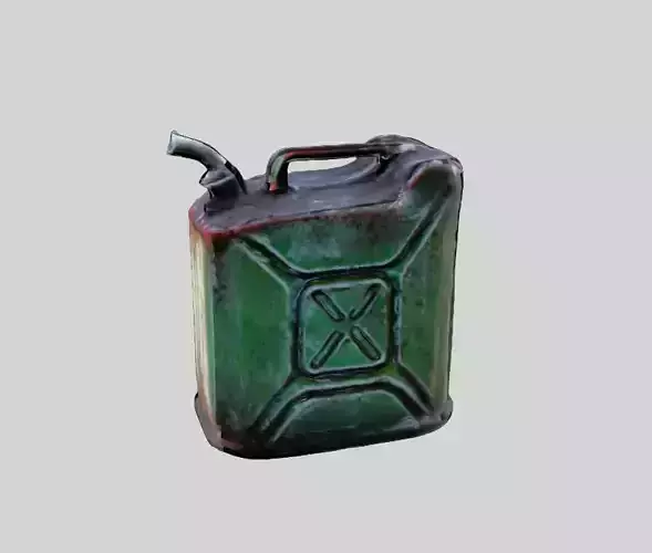 Old Gasoline Can - PBR Textures Low-poly 3D model