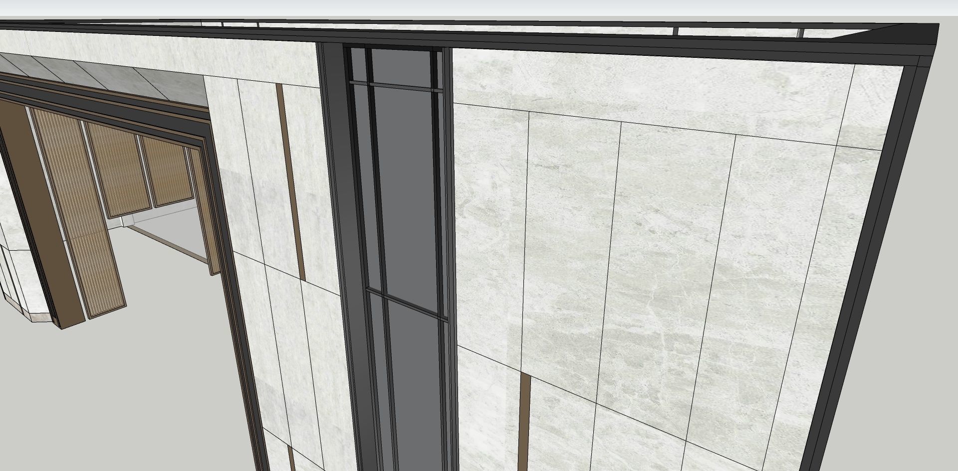 Main entrance of colony architecture graduation thesis  3D model_4