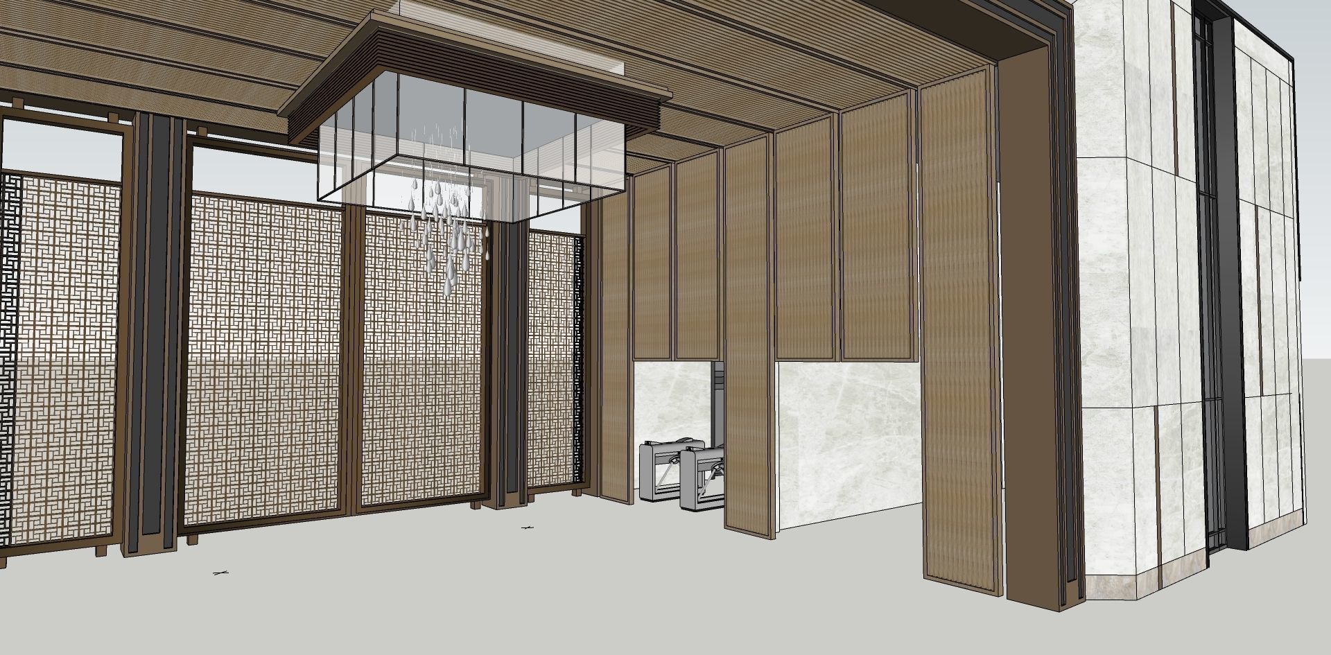 Main entrance of colony architecture graduation thesis  3D model_3