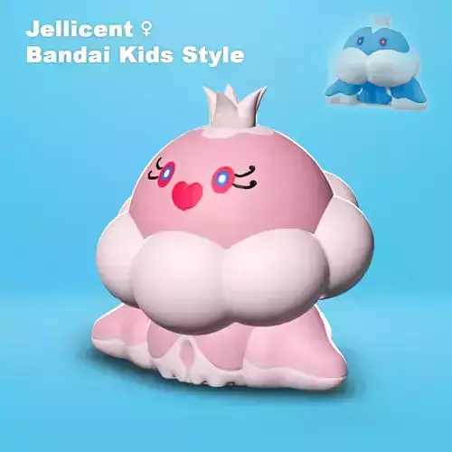Female Jellicent Pokemon Bandai Kids Style